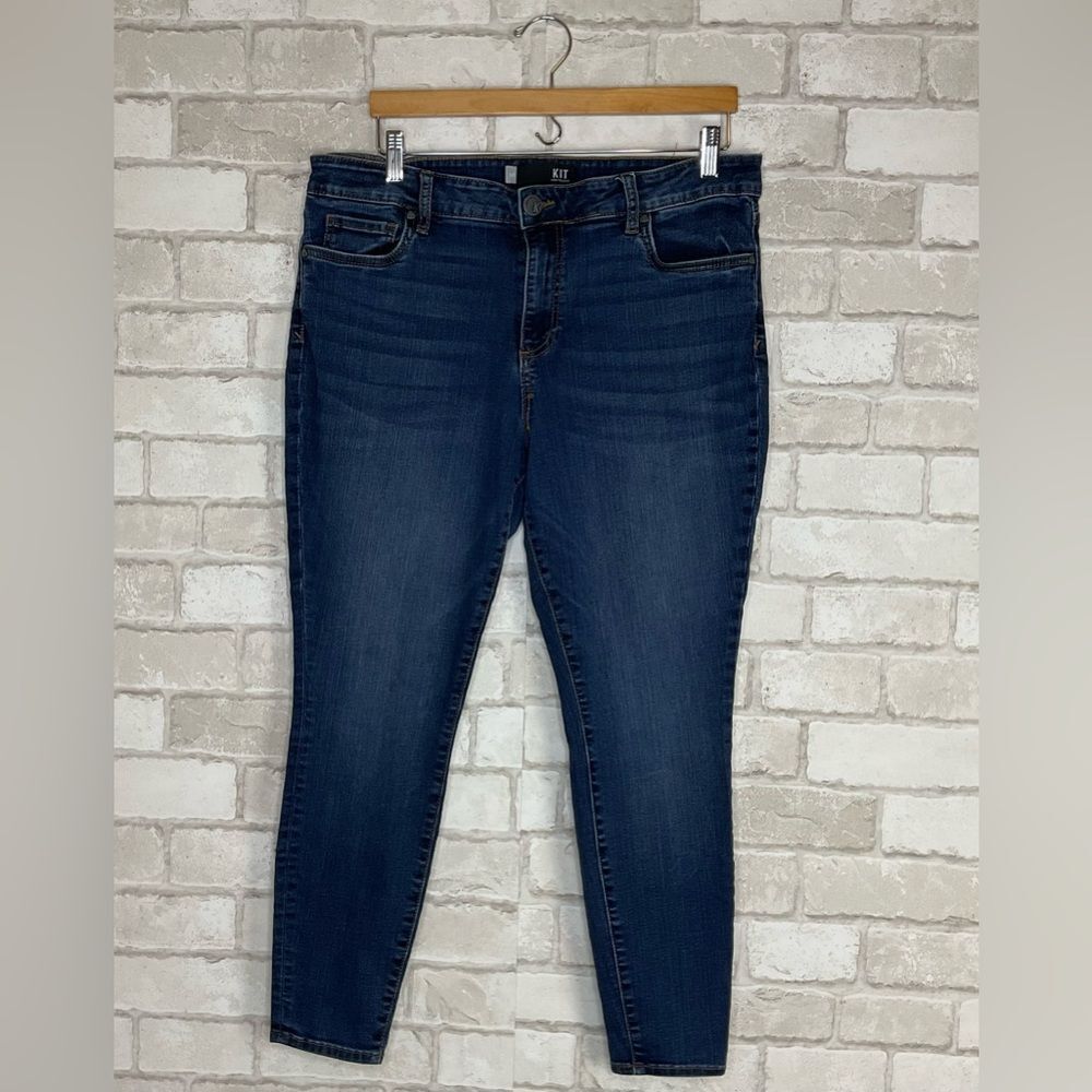Kut From The Kloth Donna High Rise Ankle Skinny Jeans Size 14P